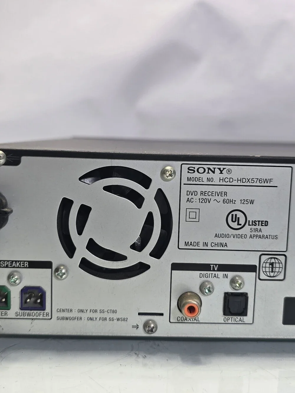 Sony DAV-HDX576WF 5-Disc DVD Home Theater Receiver HDMI S-AIR Manual Included